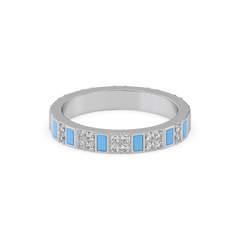 Enamel - Lab Diamond Horizon Ring