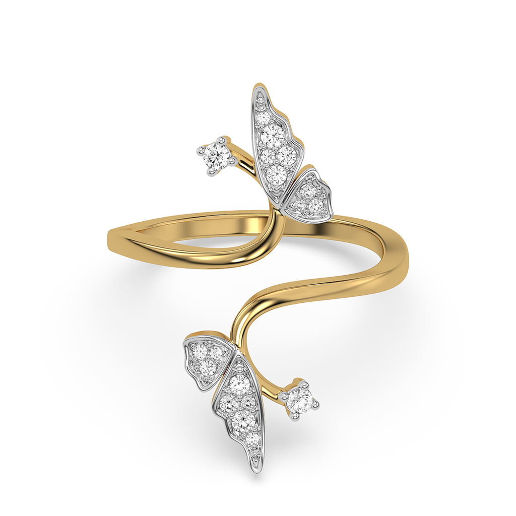 Enchanted Butterfly - Lab Diamond Open Top Ring