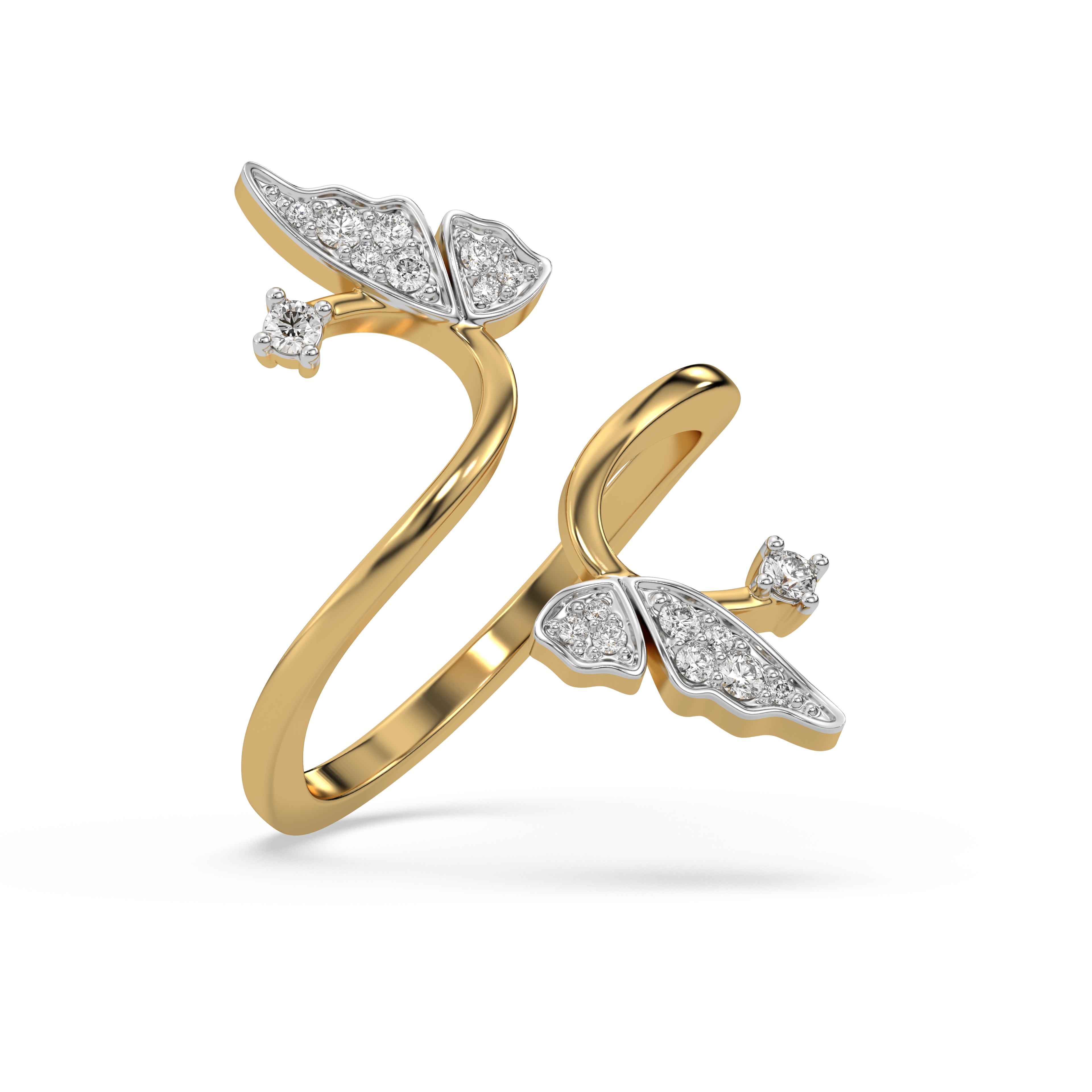 Enchanted Butterfly - Lab Diamond Open Top Ring