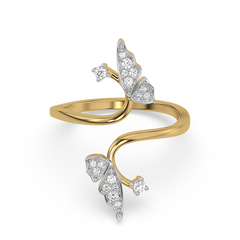 Enchanted Butterfly - Lab Diamond Open Top Ring