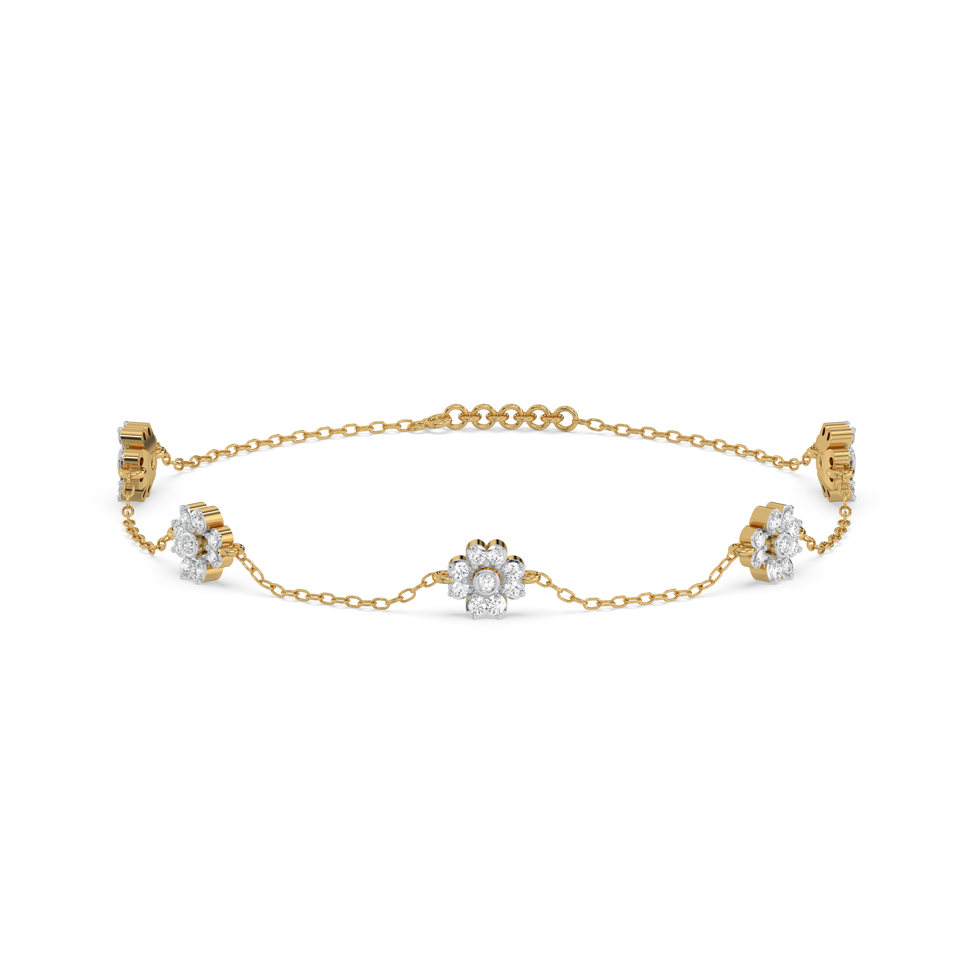 Eternal Bloom - Lab Diamond Station Bracelet