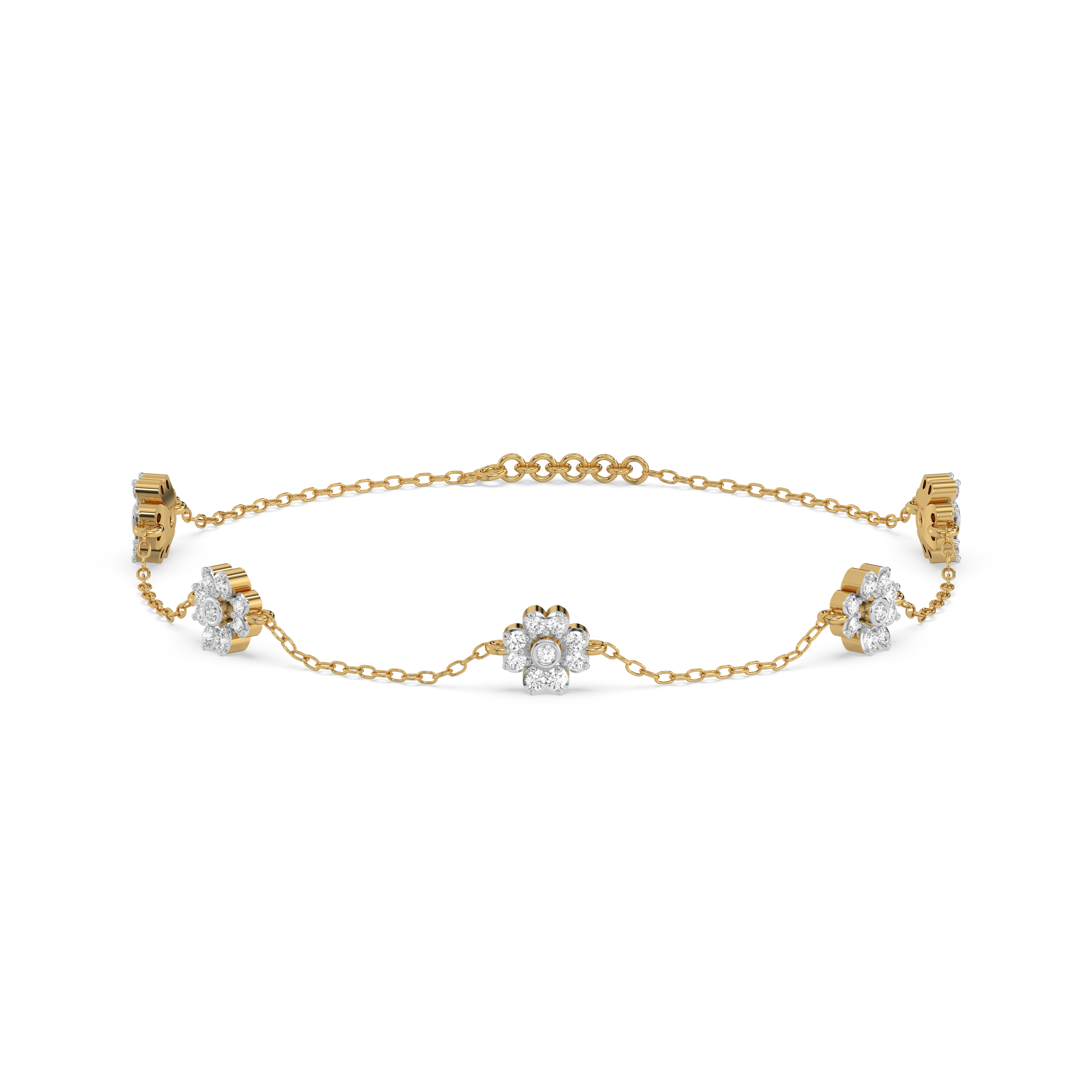 Eternal Bloom - Lab Diamond Station Bracelet