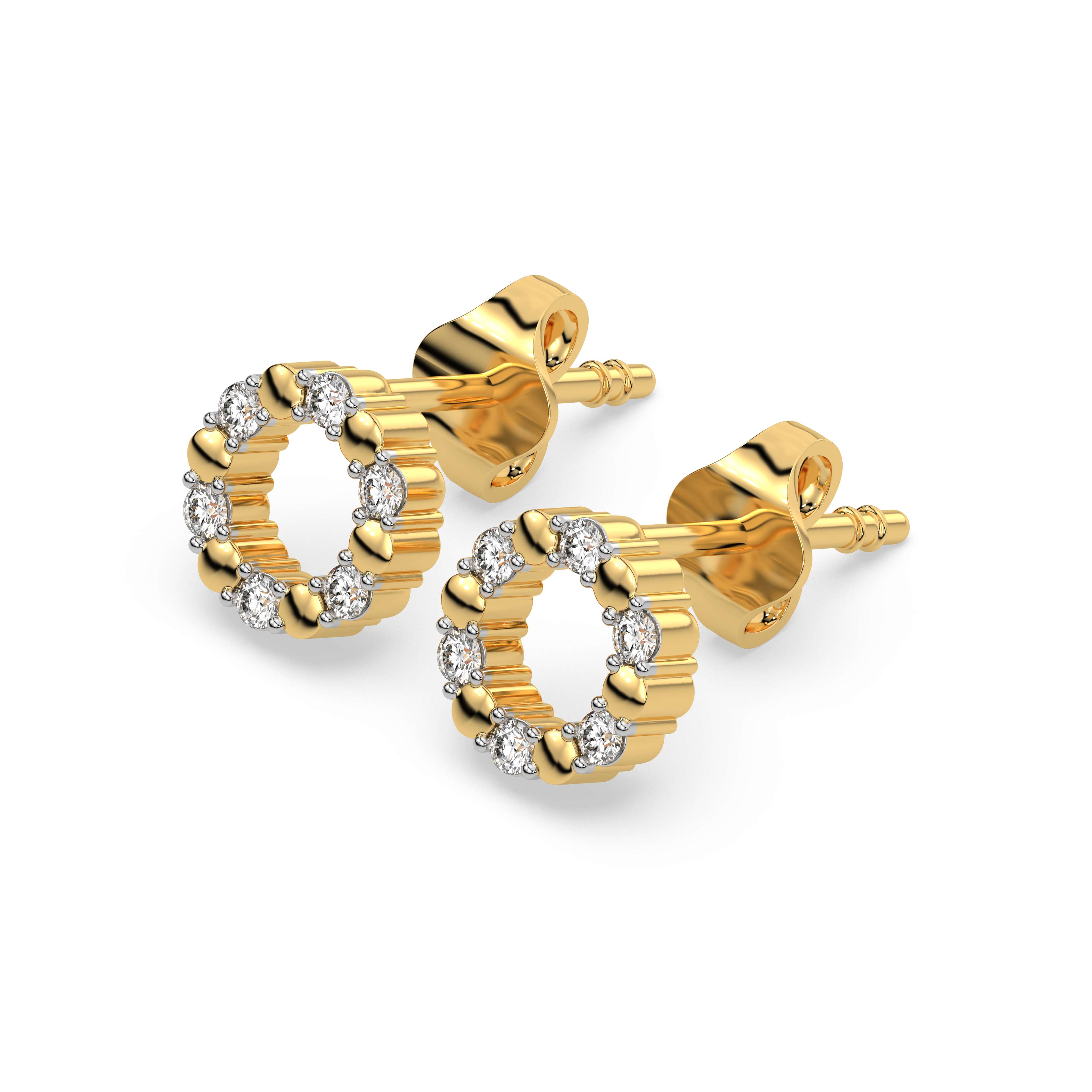Eternal Orbit - Lab Diamond Stud Earrings