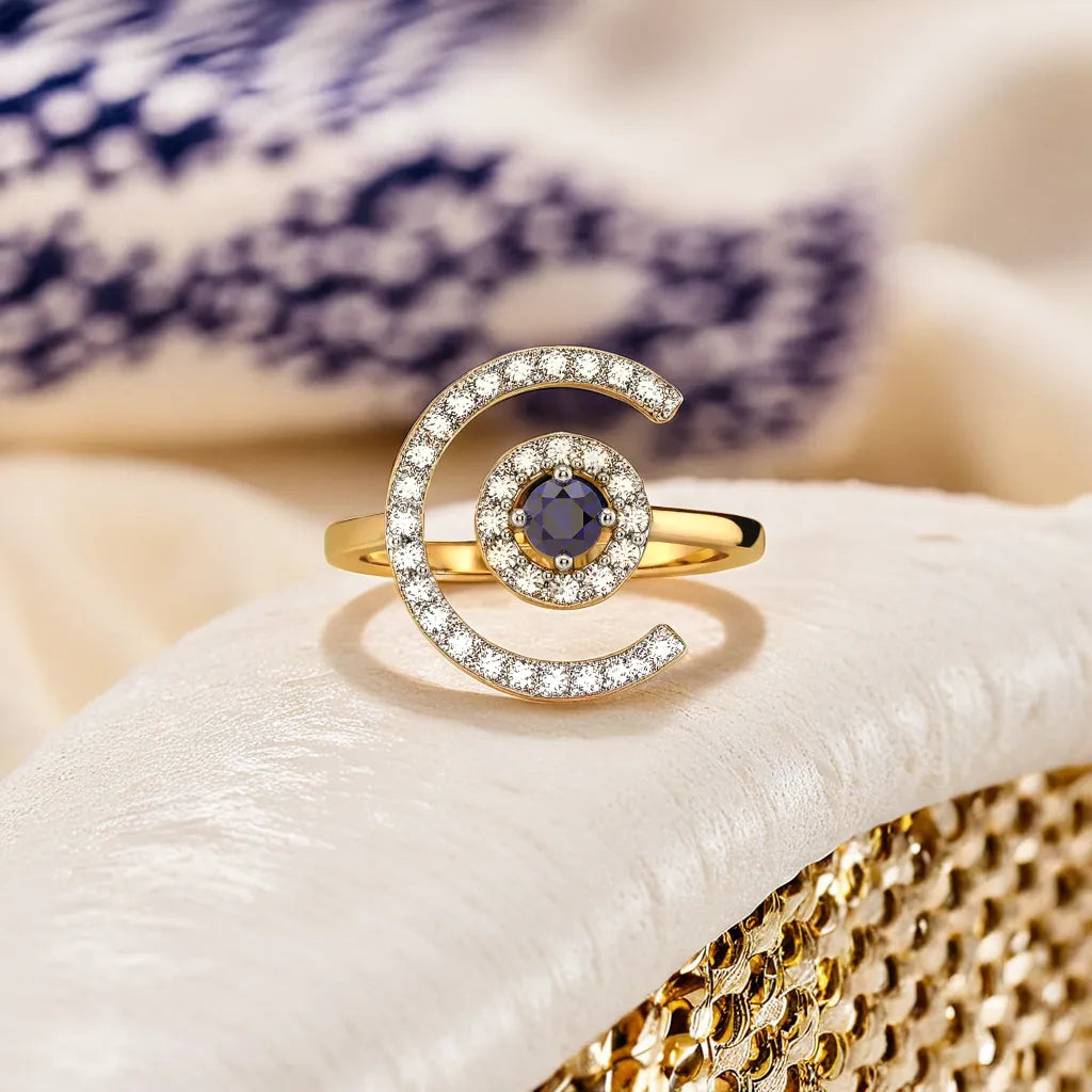 Evil Eye - Lab Diamond Ring