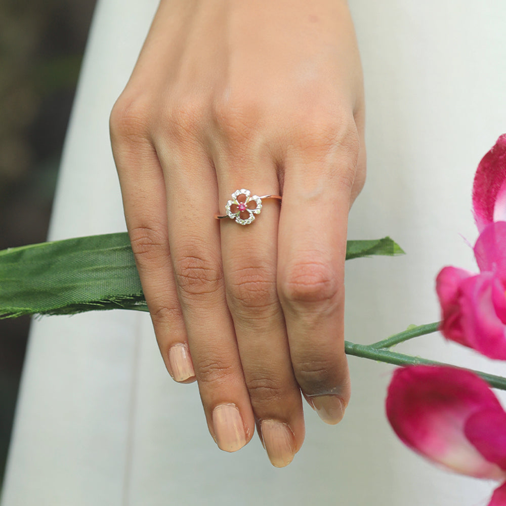 Fleur de Luxe - Lab Diamond Fashion Ring Main image