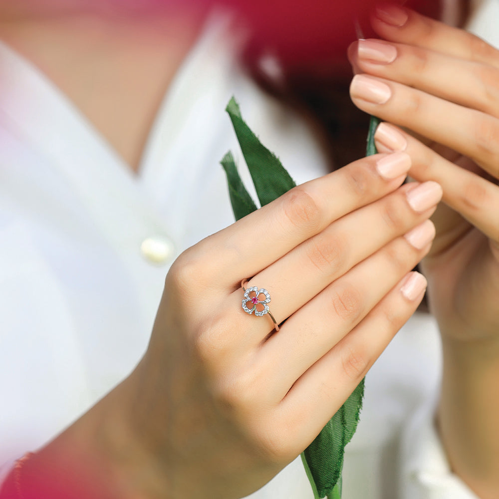 Fleur de Luxe - Lab Diamond Fashion Ring