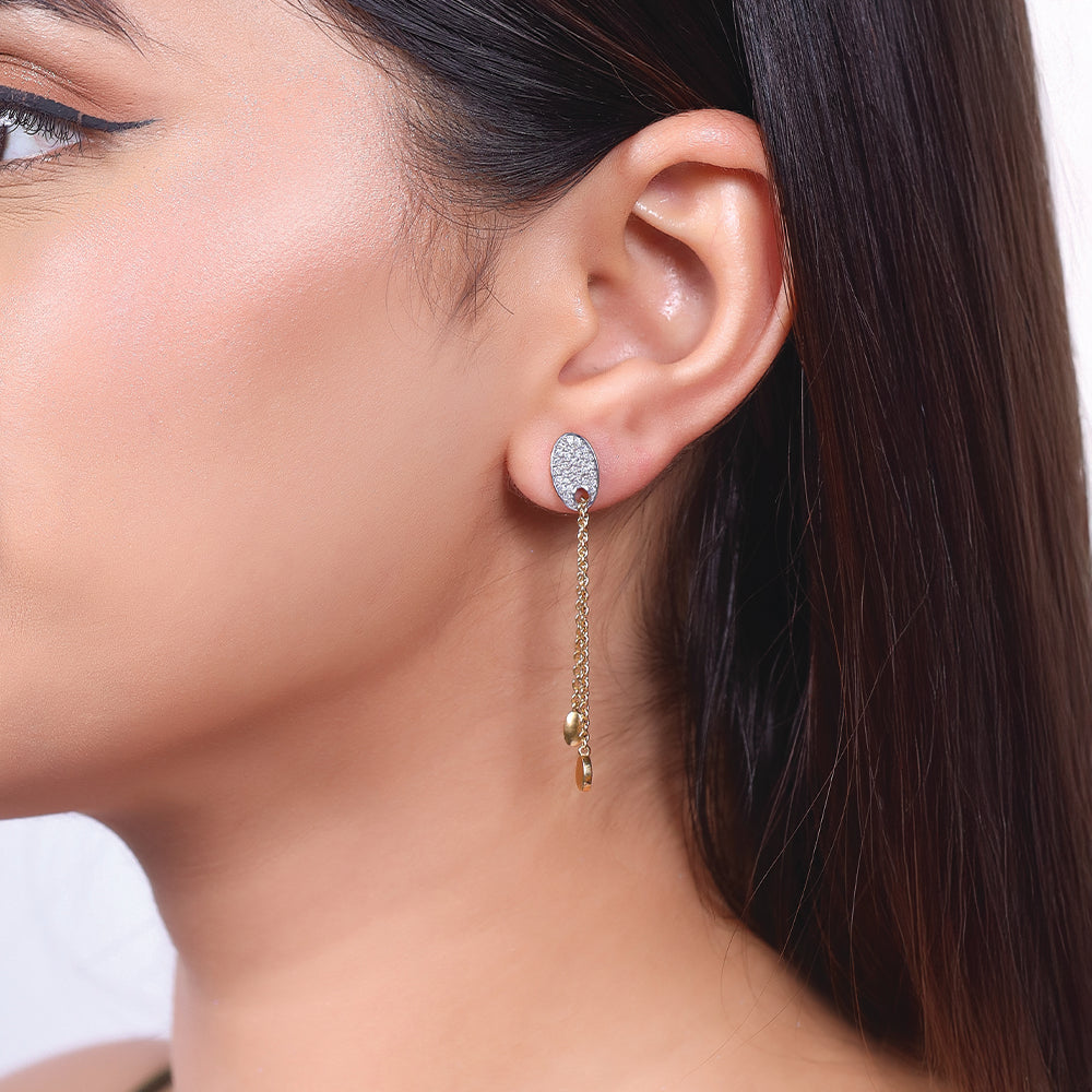 FlexiLink - Lab Diamond Drop Earrings Main image