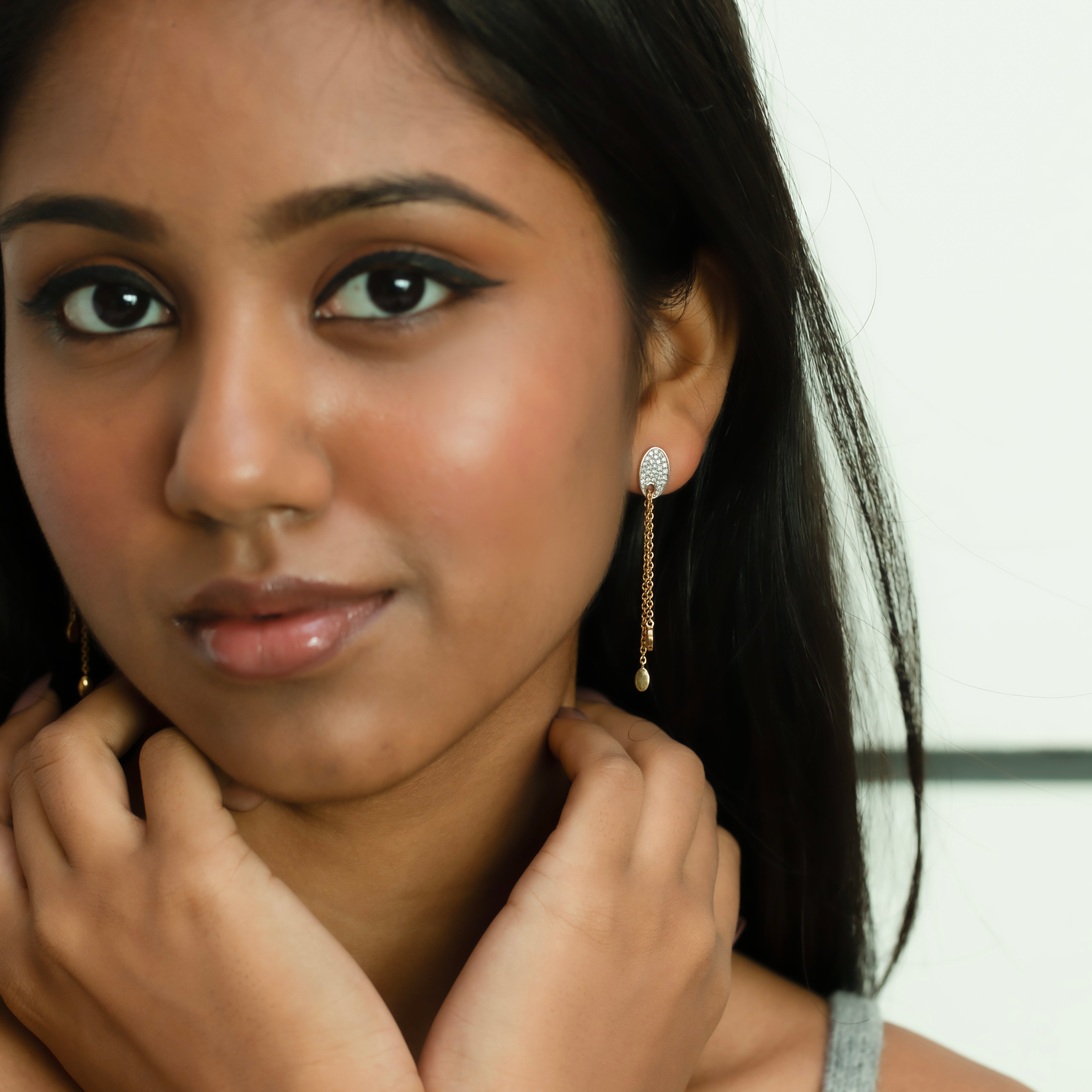 FlexiLink - Lab Diamond Drop Earrings