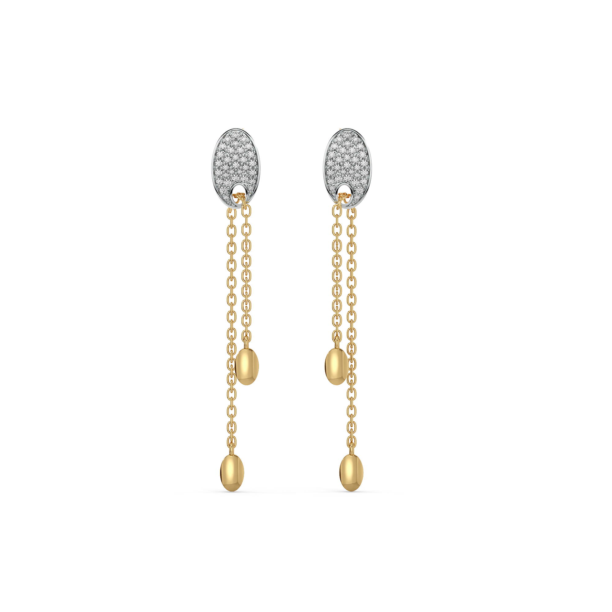 FlexiLink - Lab Diamond Drop Earrings Secondary image