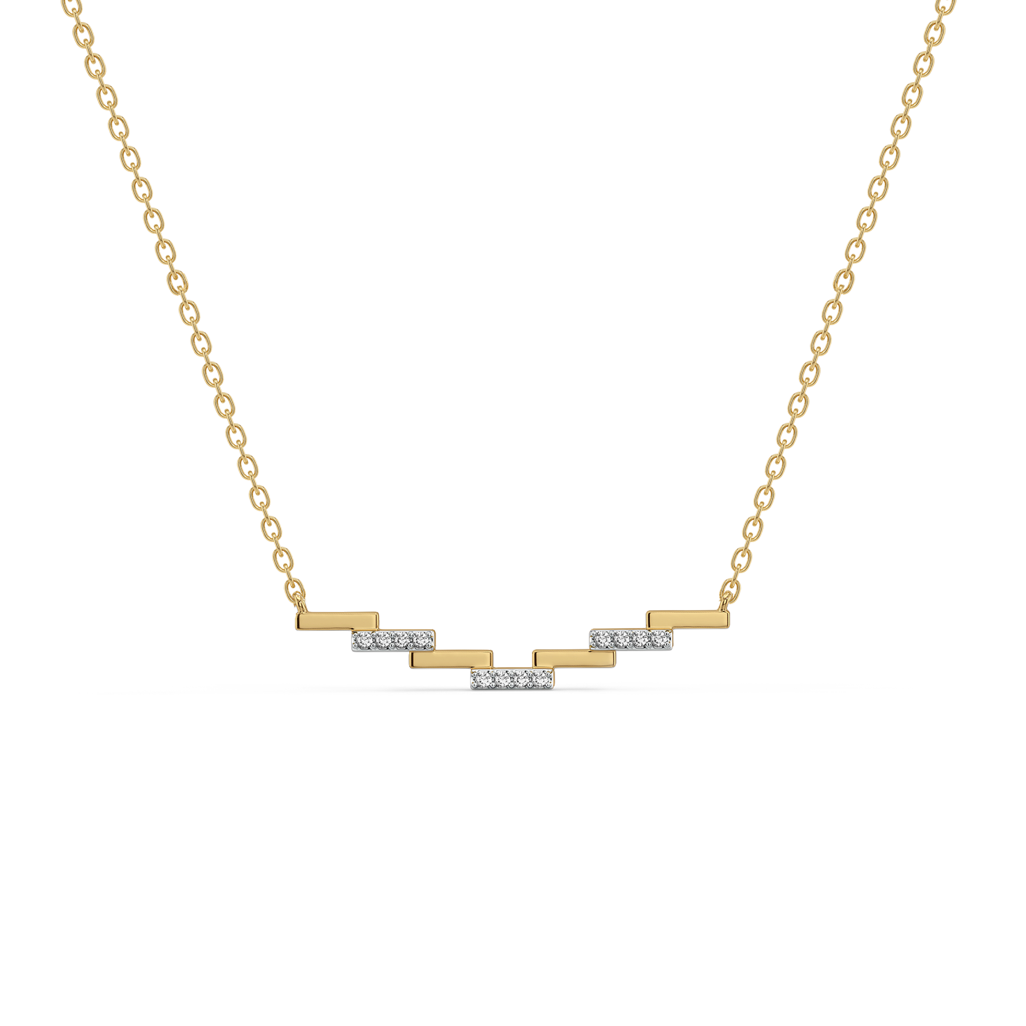 Floating Staircase - Lab Diamond Necklace