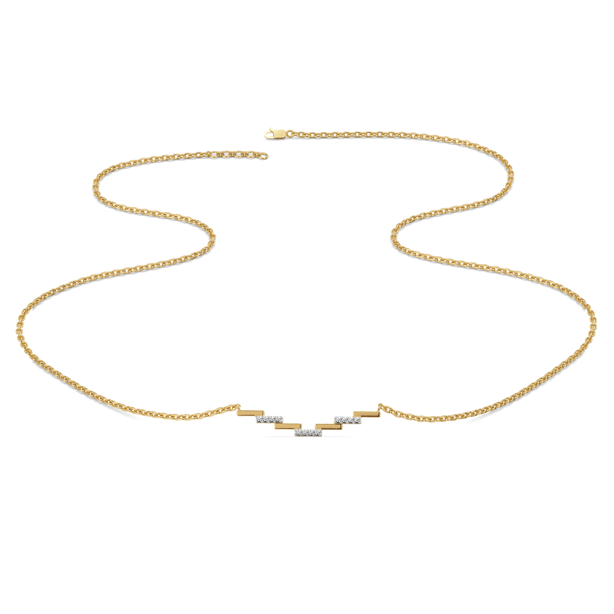 Floating Staircase - Lab Diamond Necklace