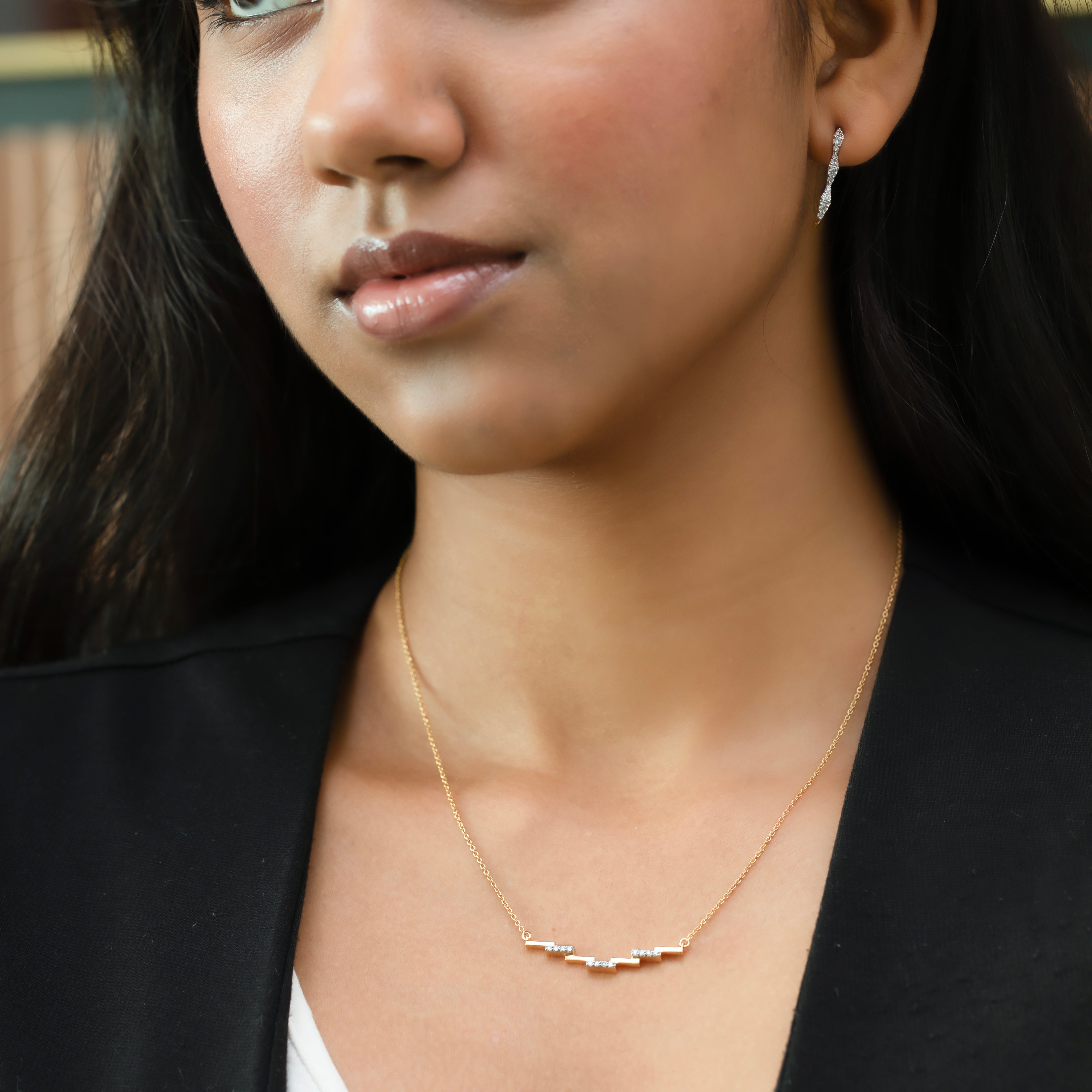 Floating Staircase - Lab Diamond Necklace