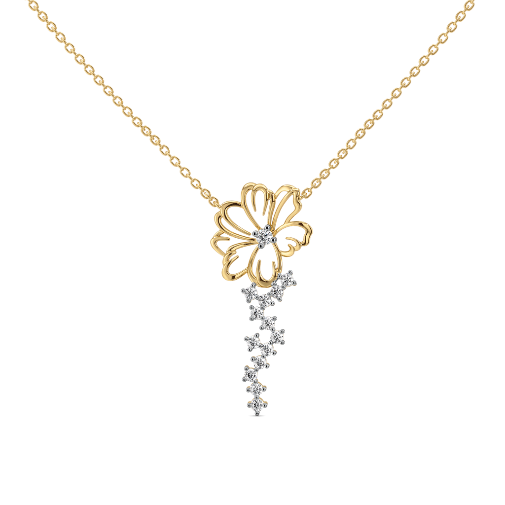 Flora Dewdrops - Lab Diamond Necklace
