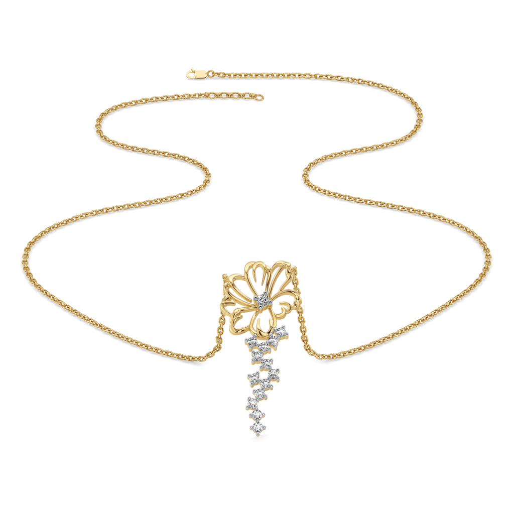 Flora Dewdrops - Lab Diamond Necklace