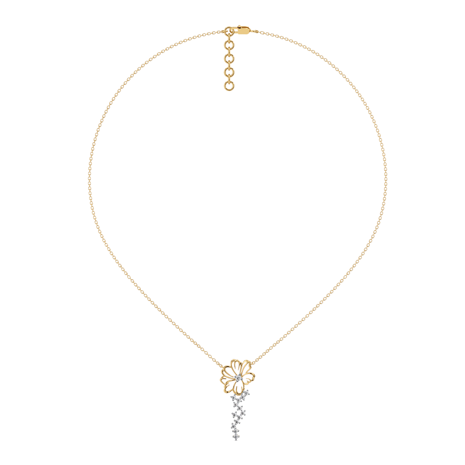 Flora Dewdrops - Lab Diamond Necklace