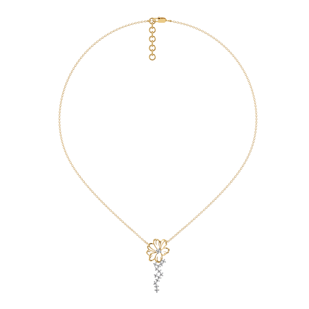 Flora Dewdrops - Lab Diamond Necklace