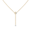 Four Leaf Cascade - Lab Diamond Lariat Necklace