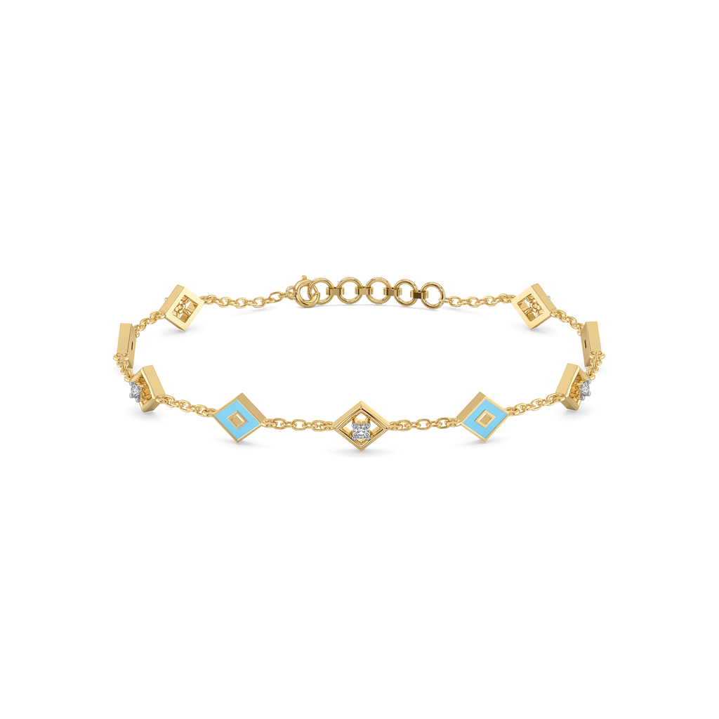 Frosted Serenity - Lab Diamond Snowflakes Bracelet