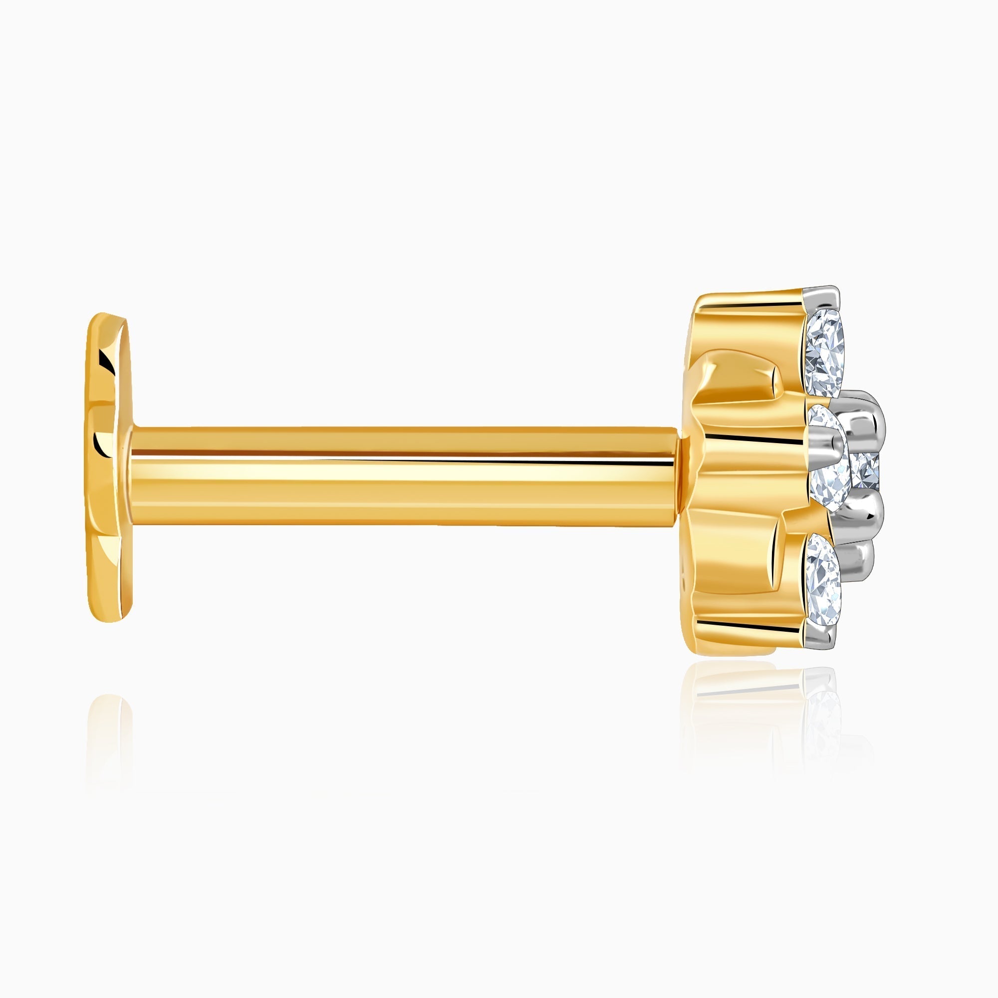 Gold Aurelia Diamond Nose Pin