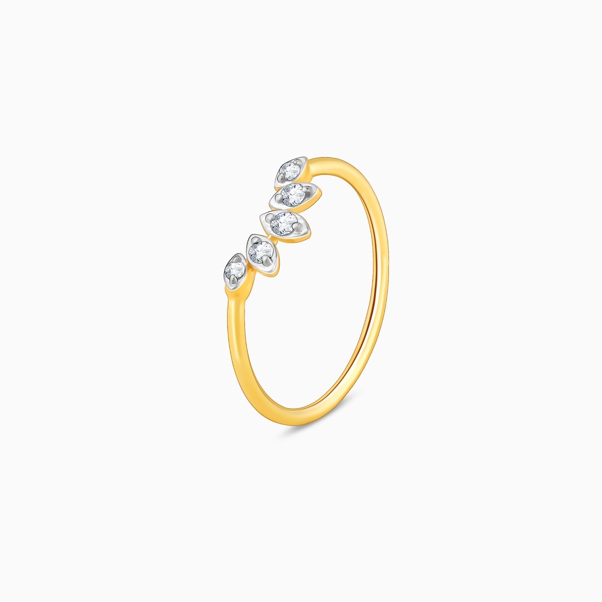 Gold Sun Dance Diamond Ring