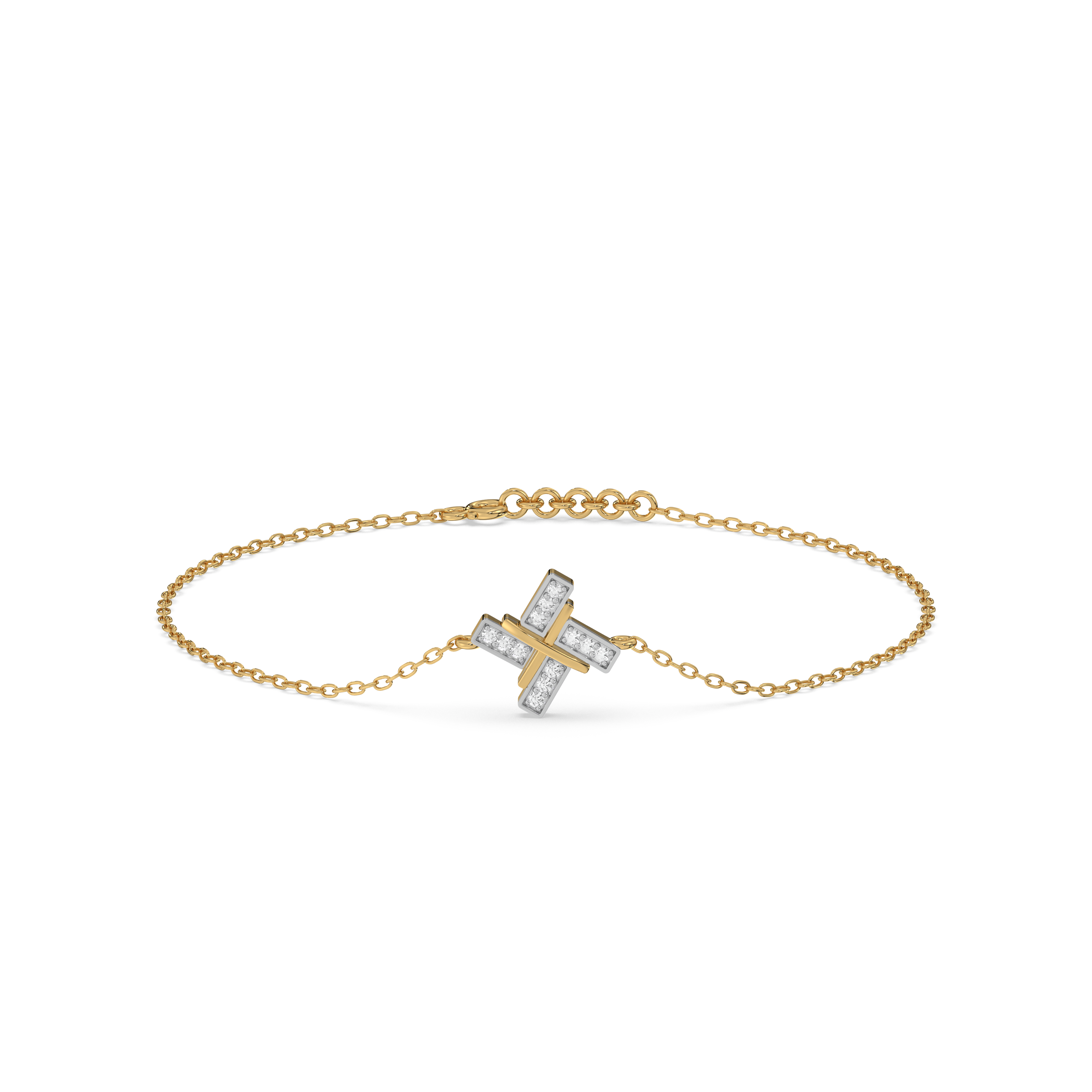 Geometric Glow - Lab Diamond Bracelet Main image