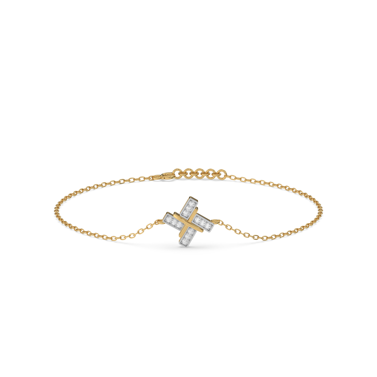Geometric Glow - Lab Diamond Bracelet