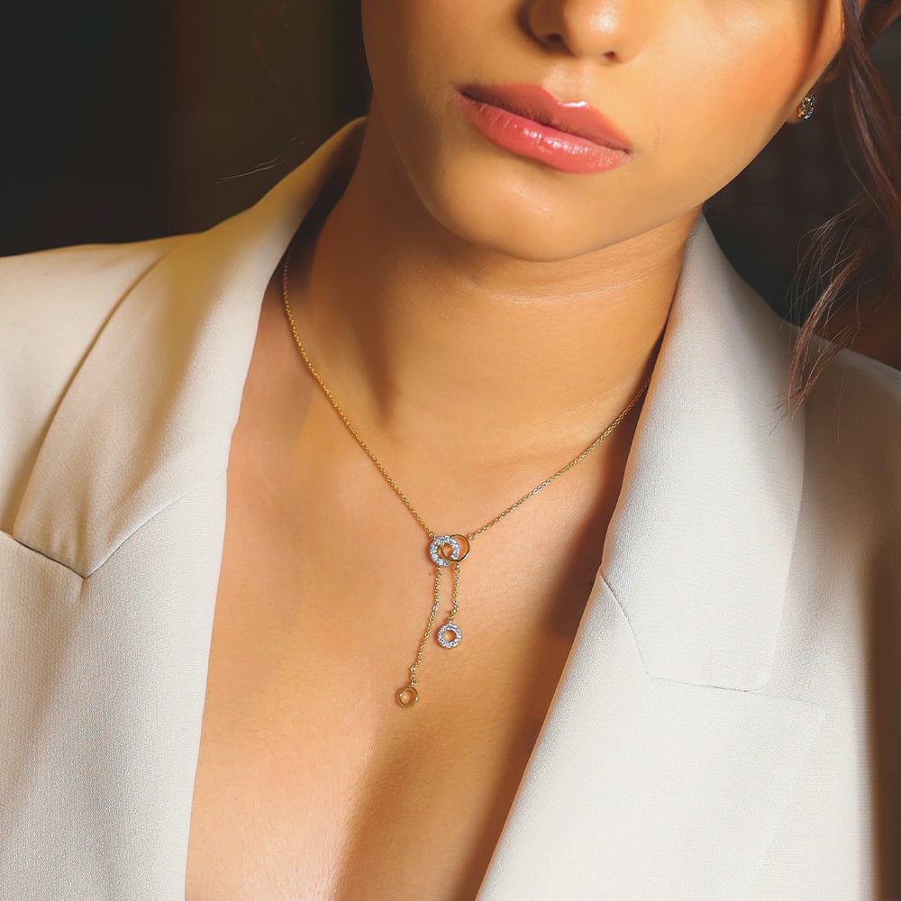 Circle of Dazzle - Lab Diamond Necklace Secondary image