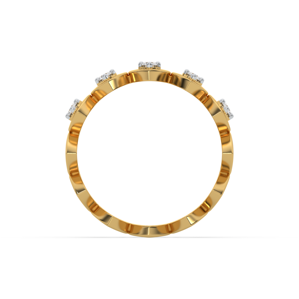 Heart-Shaped - Lab Diamond Band Ring