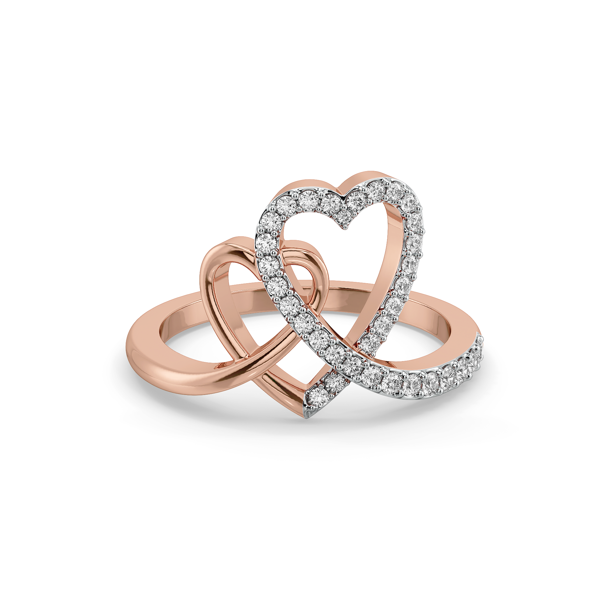 Heart Entwined - Lab Diamond Fashion Ring Main image
