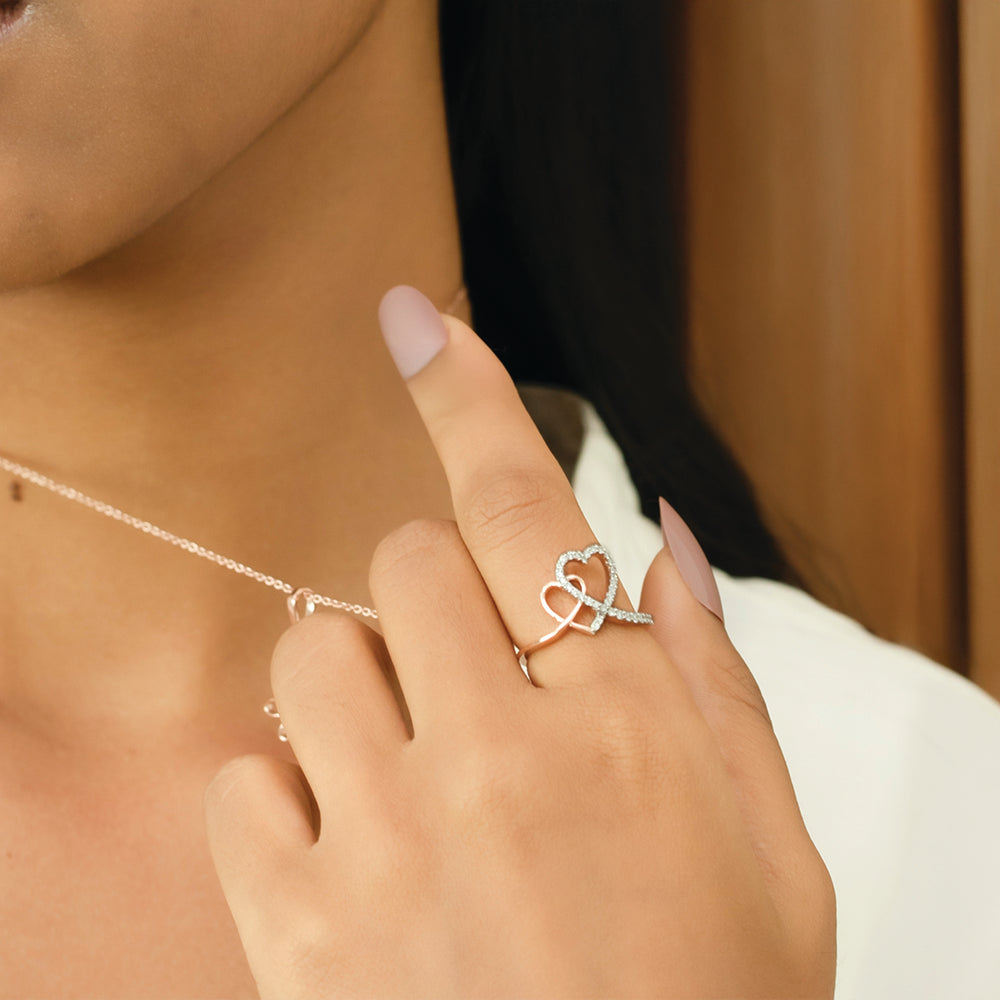 Heart Entwined - Lab Diamond Fashion Ring Secondary image