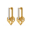 Heart Huggies - Lab Diamond Earrings