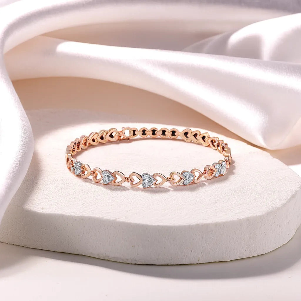 Heartstring - Lab Diamond Tennis Bracelet