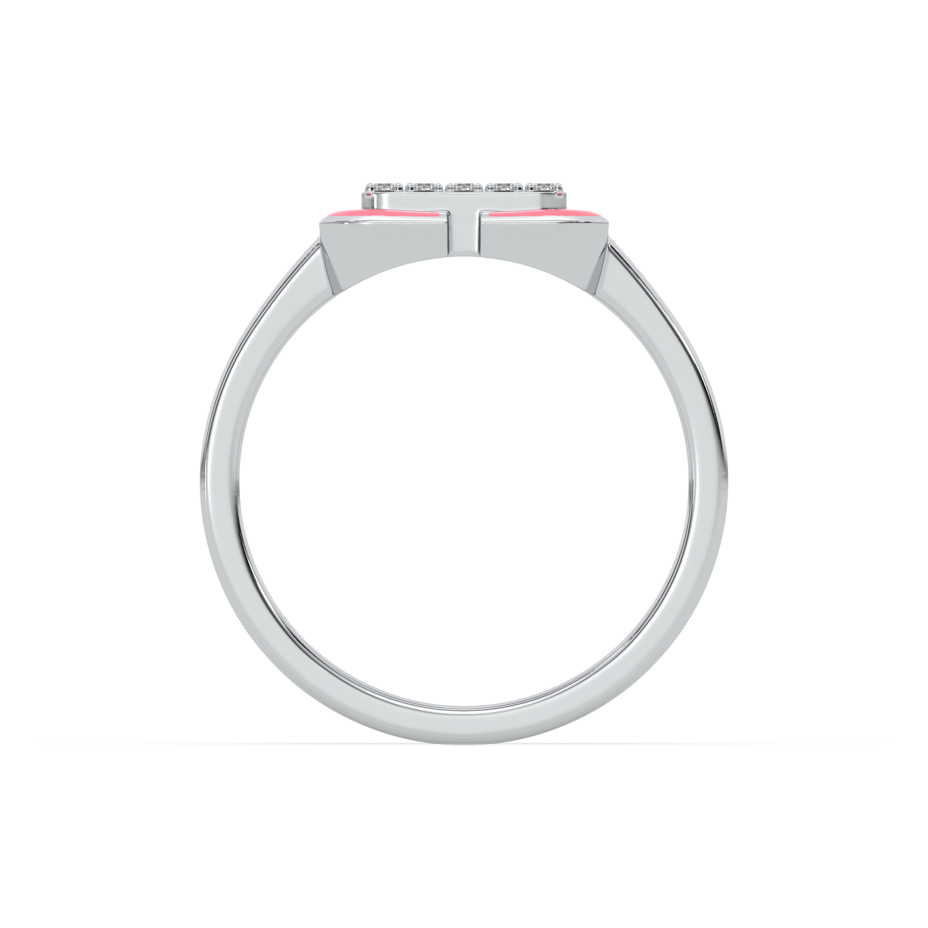 Hot Blush Pink - Lab Diamond Fashion Ring