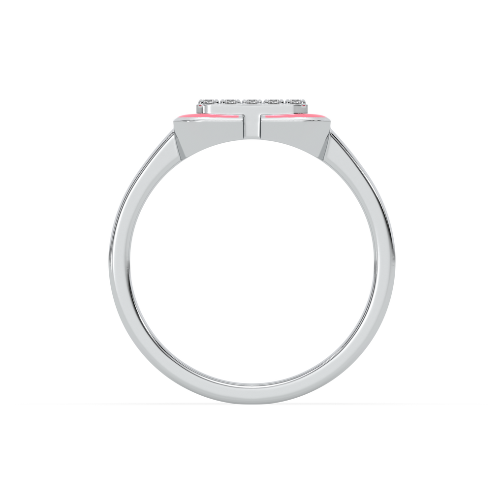 Hot Blush Pink - Lab Diamond Fashion Ring