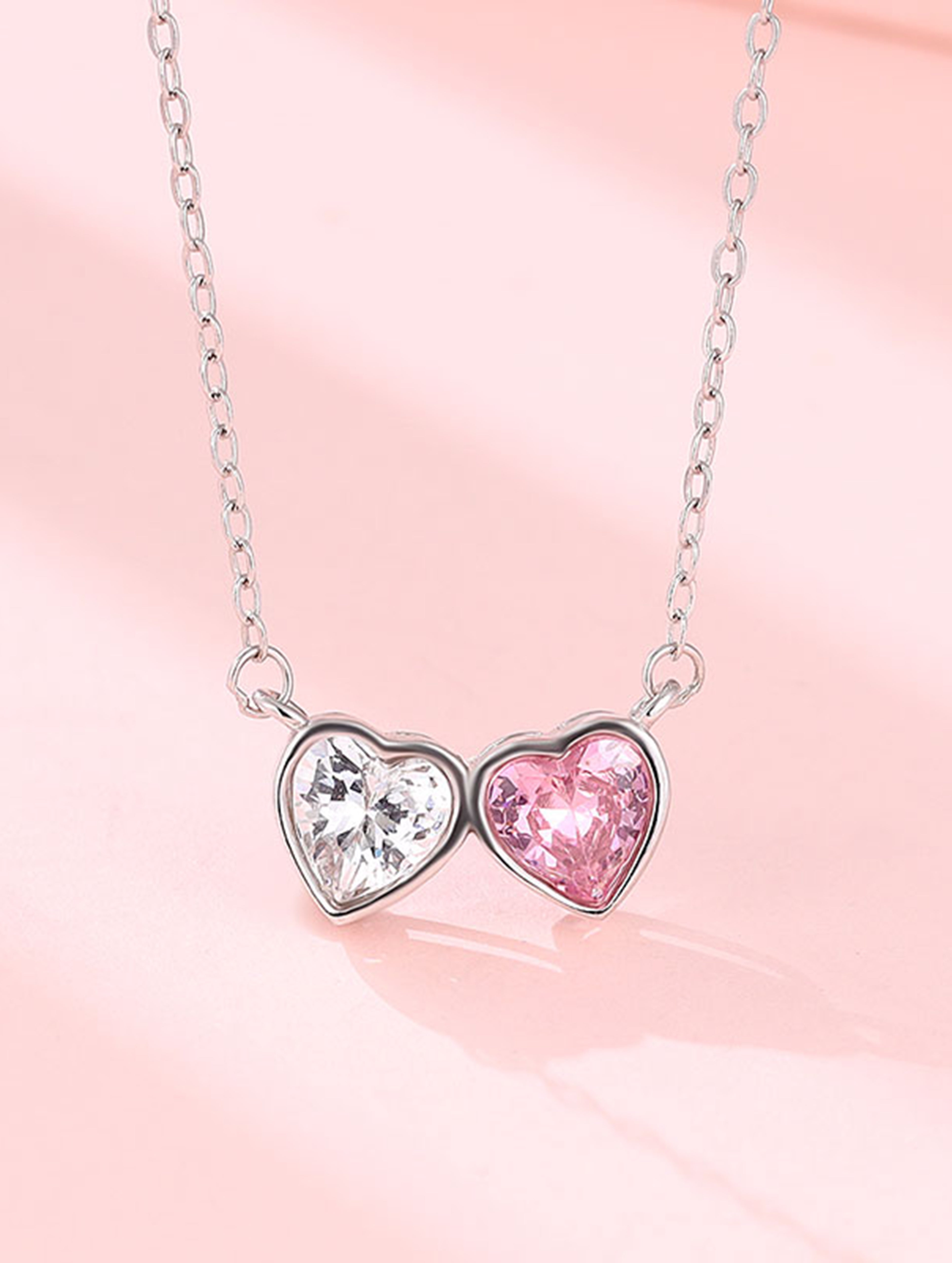 TwinHearts™ 925 Sterling Silver Love Pendant