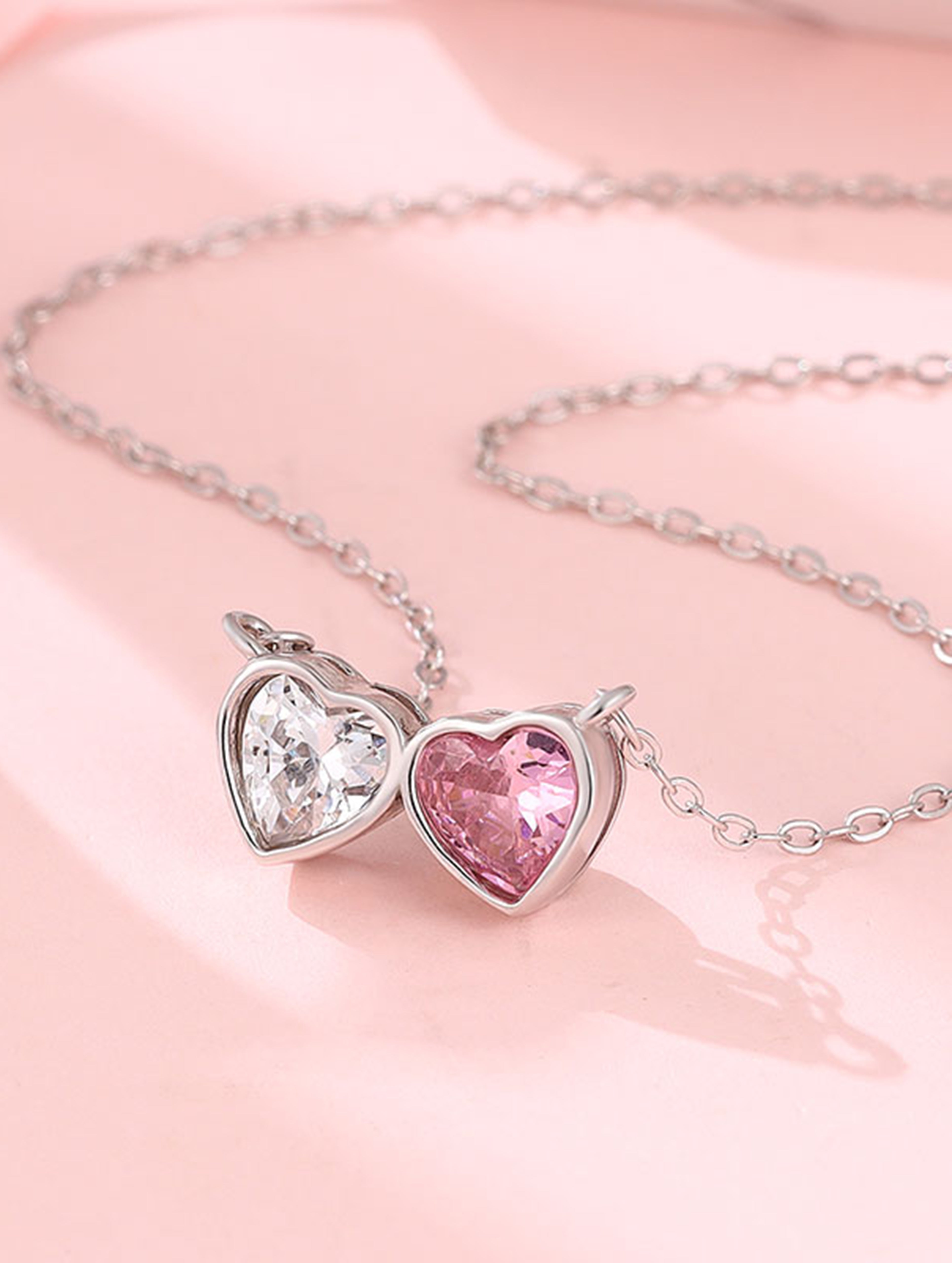 TwinHearts™ 925 Sterling Silver Love Pendant