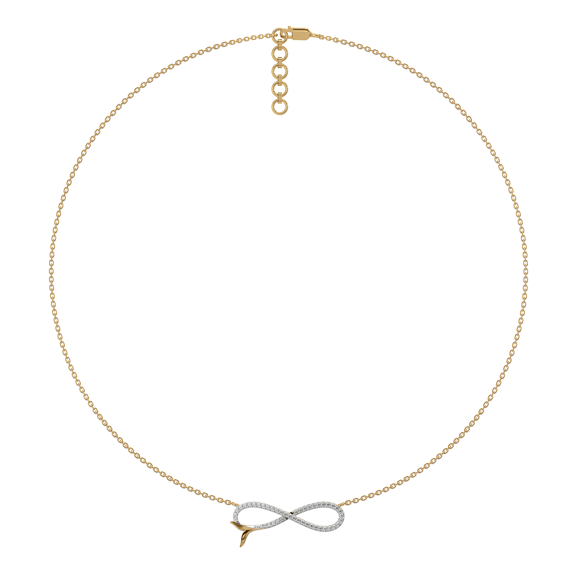 Infinity Tide - Lab Diamond Necklace