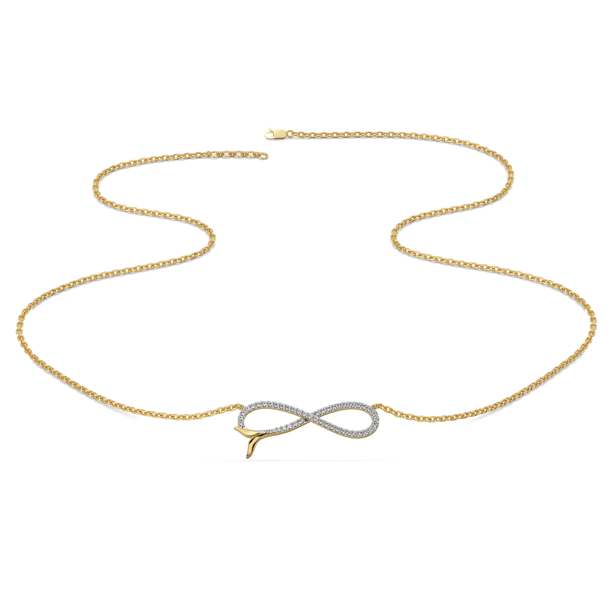 Infinity Tide - Lab Diamond Necklace