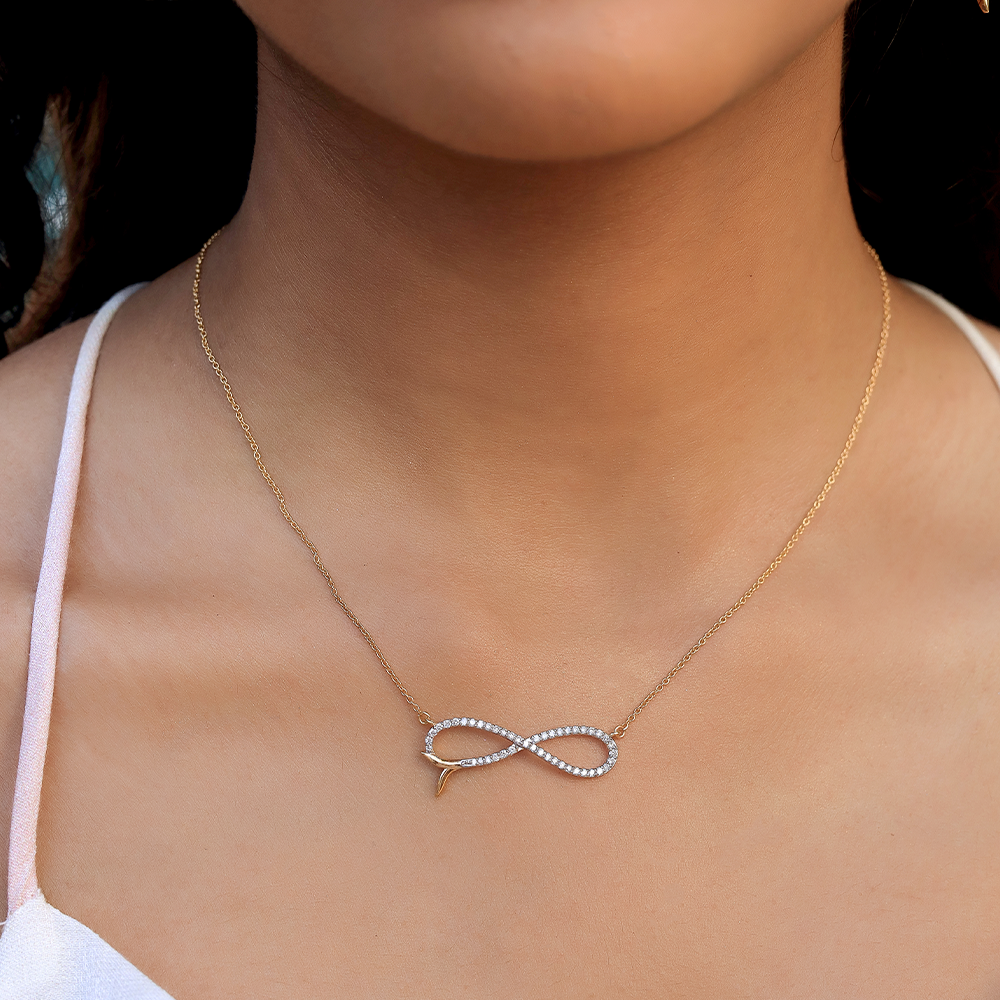 Infinity Tide - Lab Diamond Necklace Secondary image