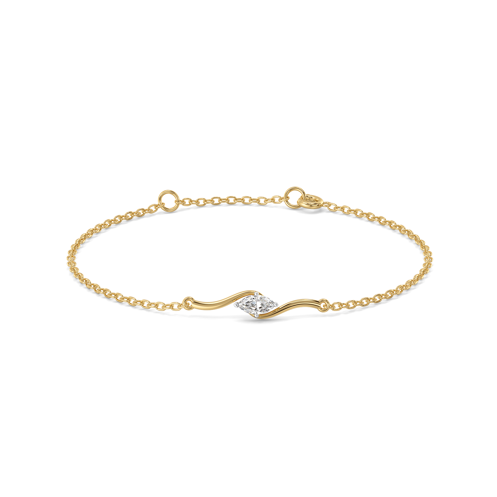 Astra Marquise - Pure Gold Lab Diamond Fashion Bracelet