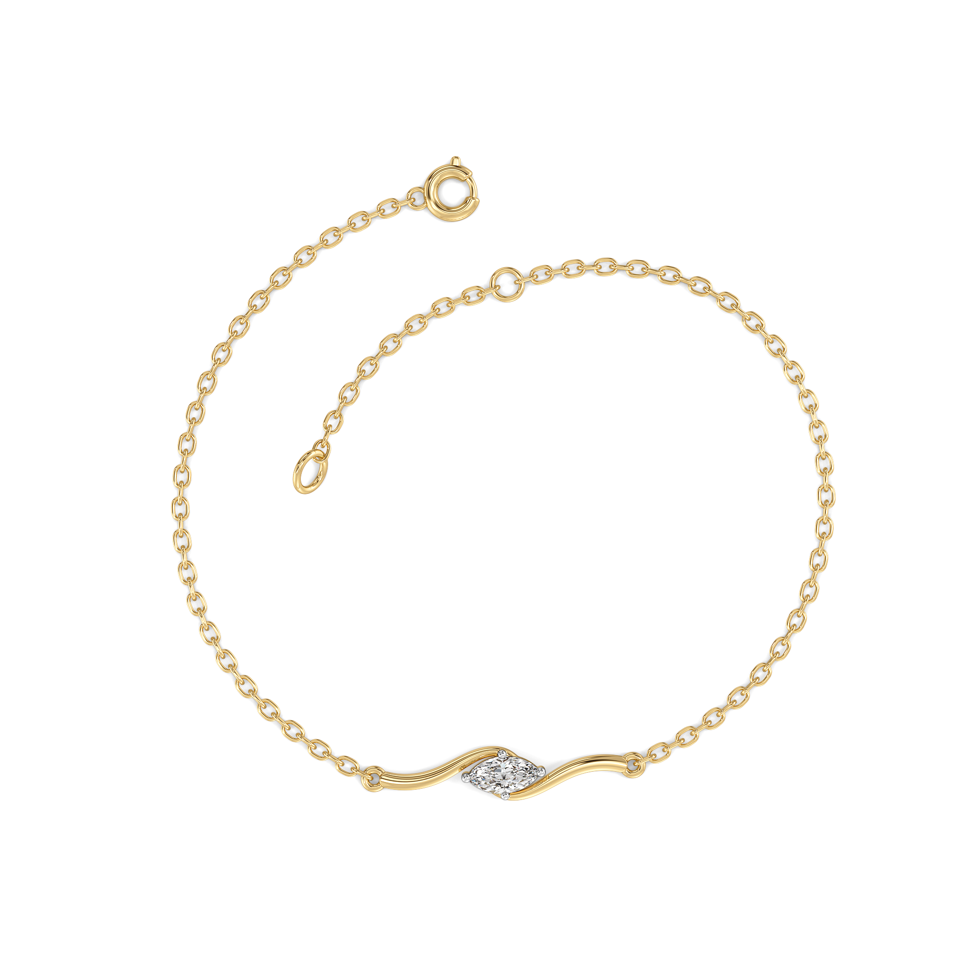 Astra Marquise - Pure Gold Lab Diamond Fashion Bracelet