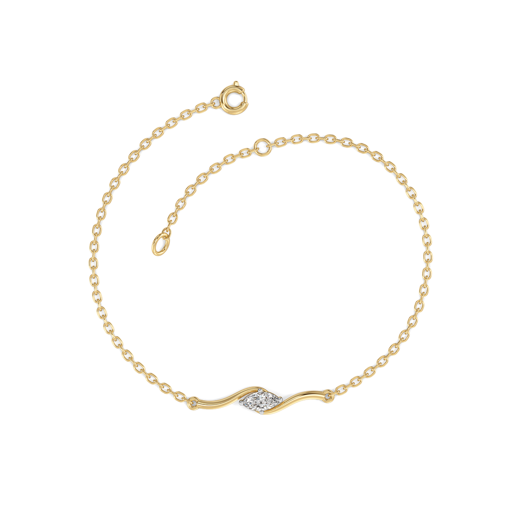 Astra Marquise - Pure Gold Lab Diamond Fashion Bracelet