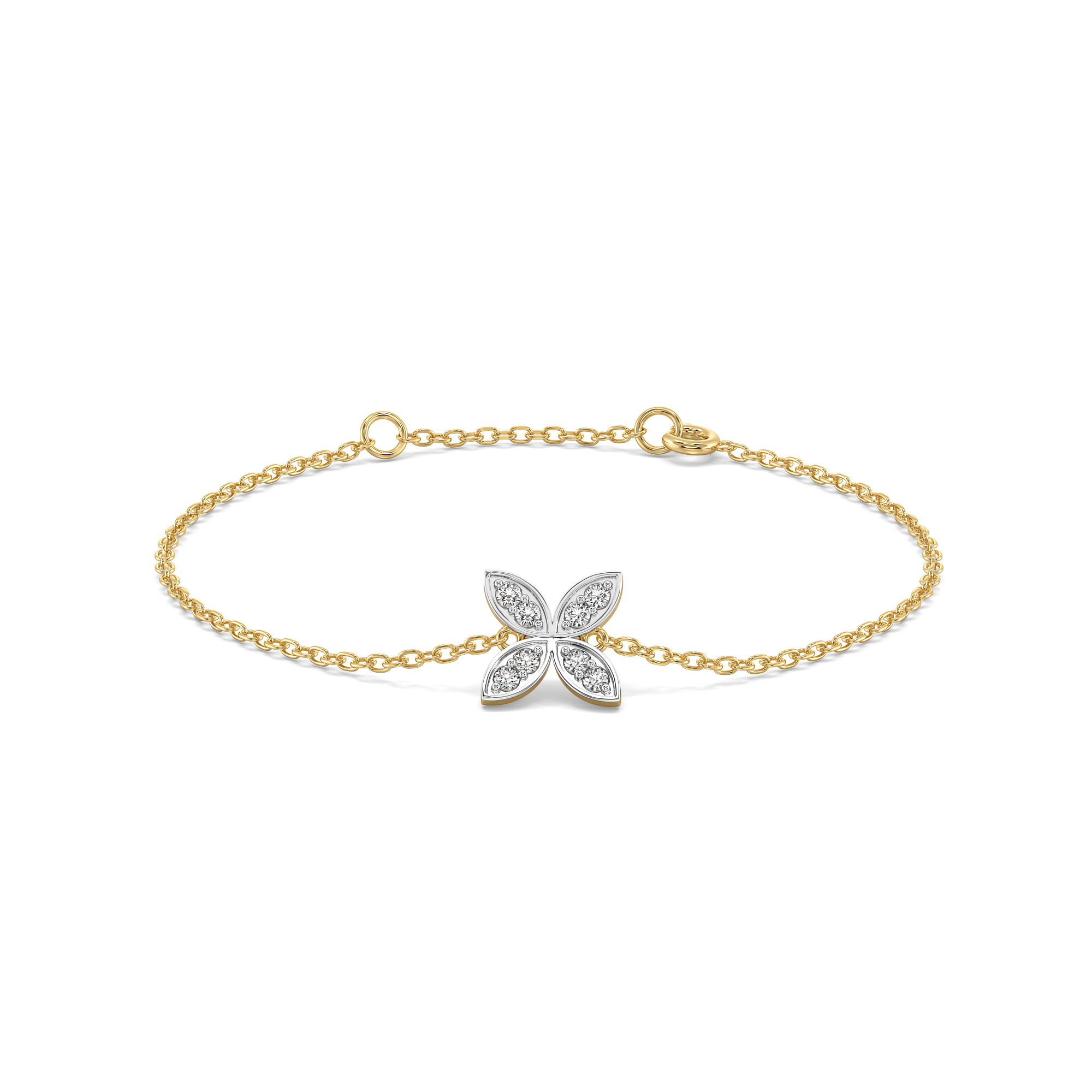 Daffodil Flora - Pure Gold Lab Diamond Fashion Bracelet