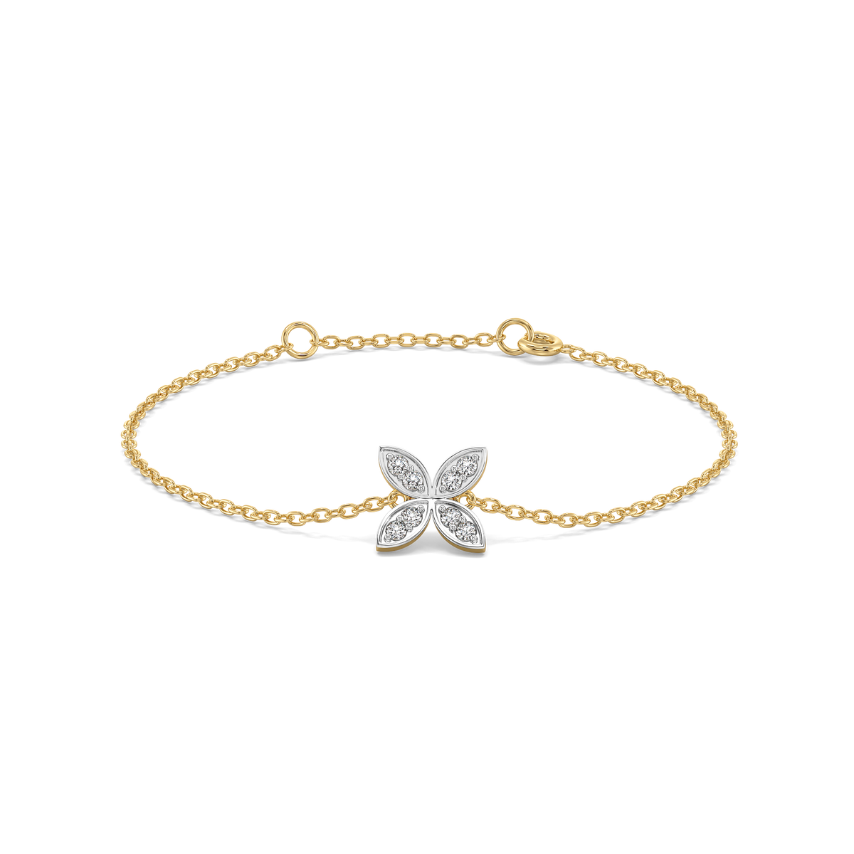 Daffodil Flora - Pure Gold Lab Diamond Fashion Bracelet