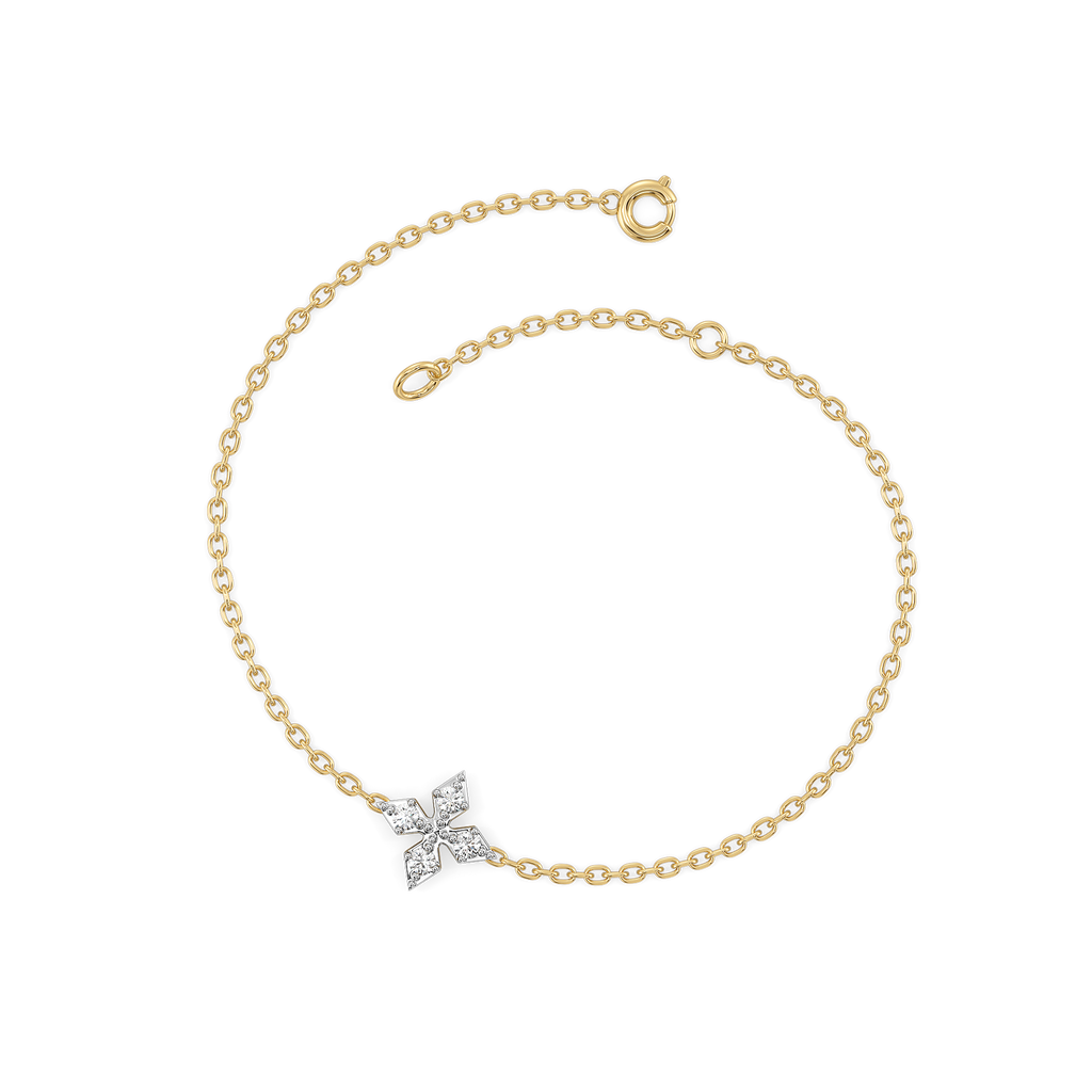 Tri-Shine - Pure Gold Lab Diamond Bracelet