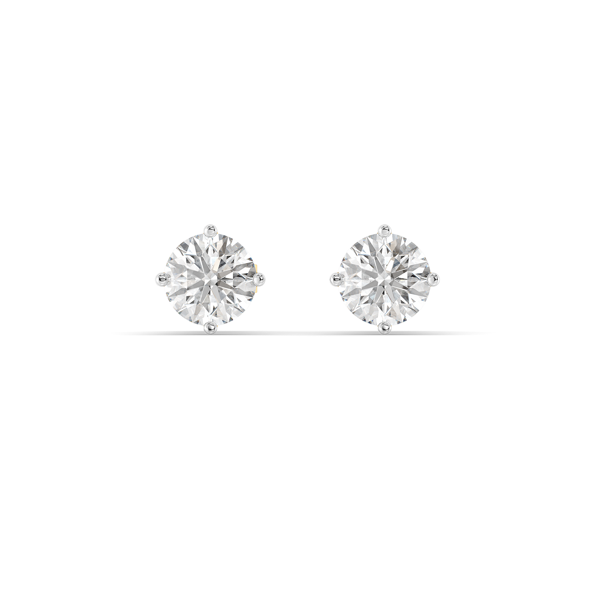 Purely One Solitaire - Pure Gold Lab Diamond Earrings Secondary image