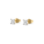 Tender Glow Solitaire Studs - Pure Gold Lab Diamond Earrings