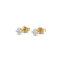 Soft Ray Solitaire Studs - Pure Gold Lab Diamond Earrings