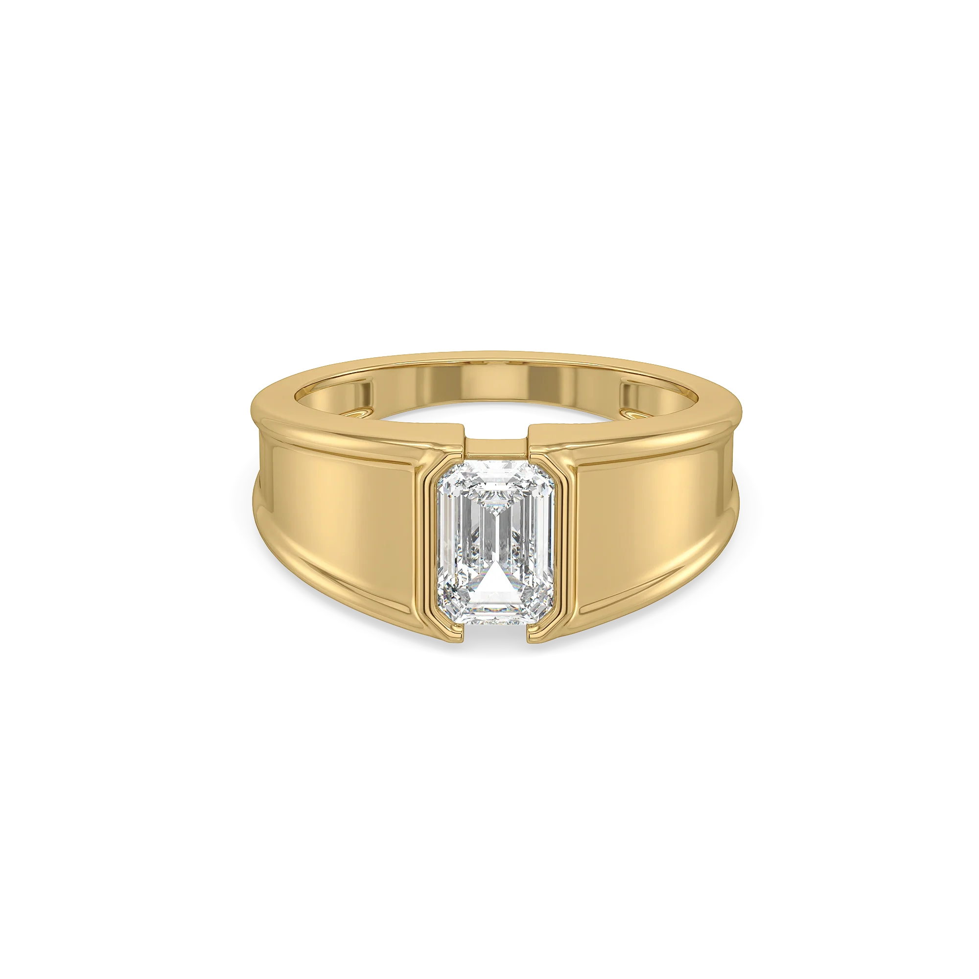 Quiet Strength - Pure Gold Lab Diamond Men's Ring