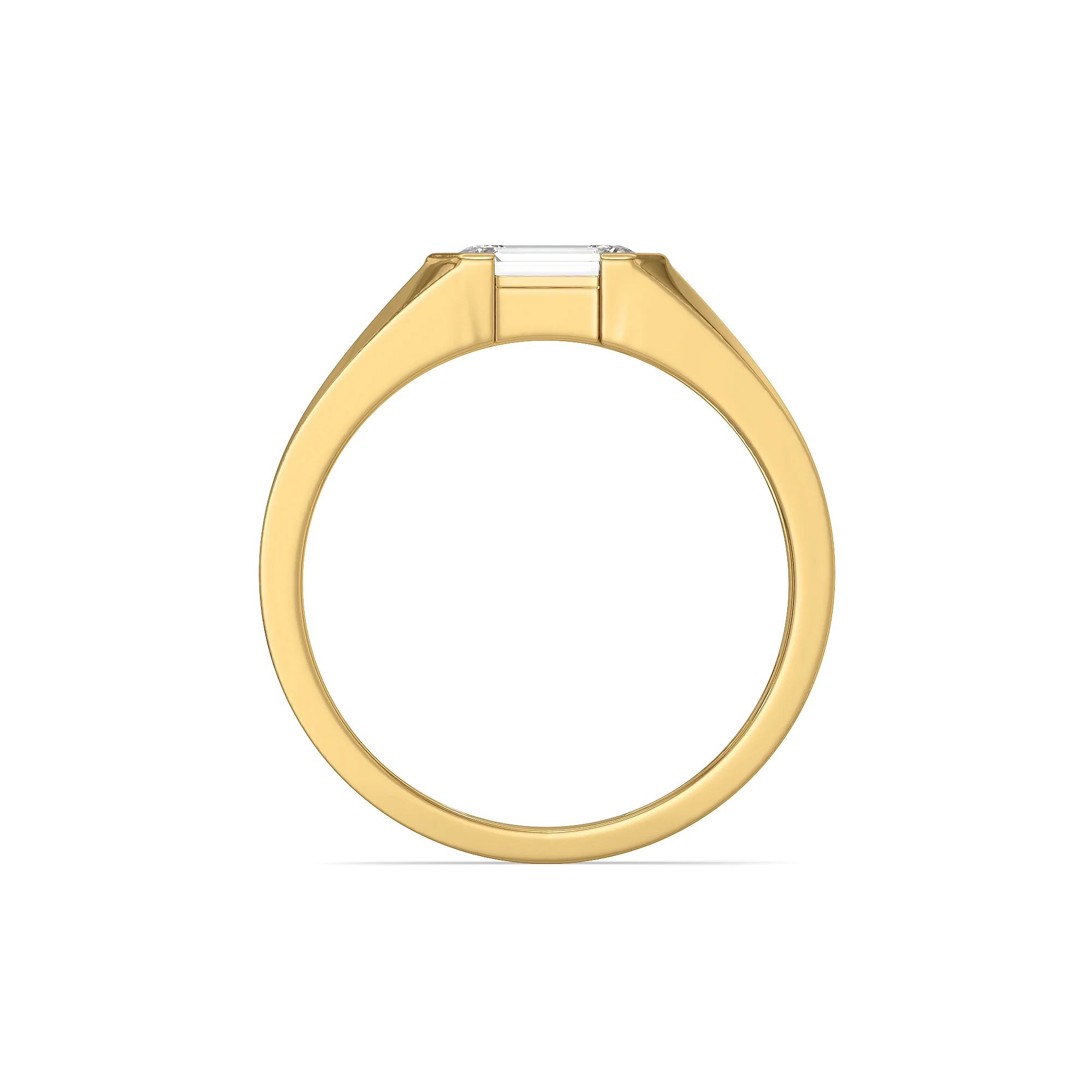 Deep Matte – Pure Gold Lab-Grown Diamond Men's Ring